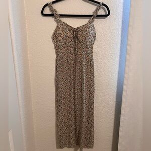 Floral Print Midi Sun Dress